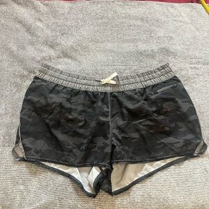 Vuori Black Camouflage Athletic Shorts